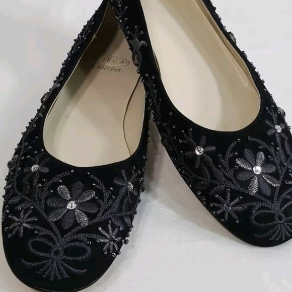 Circa Joan & David Ballet Flats Embellished Beaded - Picture 2 of 6